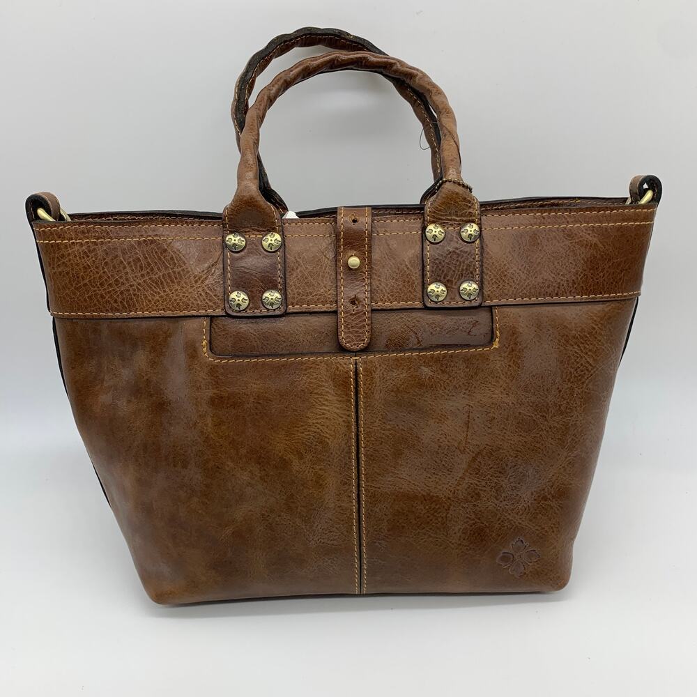 Patricia Nash Leather Handbags Analia Top Handle with Crossbody Strap